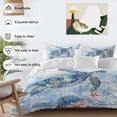 thumbnail image 3 of Cal King 4 Piece Bedding Set Summer Sea Turtle Starfish Blue Coral Soft Breathable Duvet Cover and Pillowcase,Marine Animals Underwater World Duvet Cover Set Bed Sheets for Bedroom Dormitory, 3 of 9