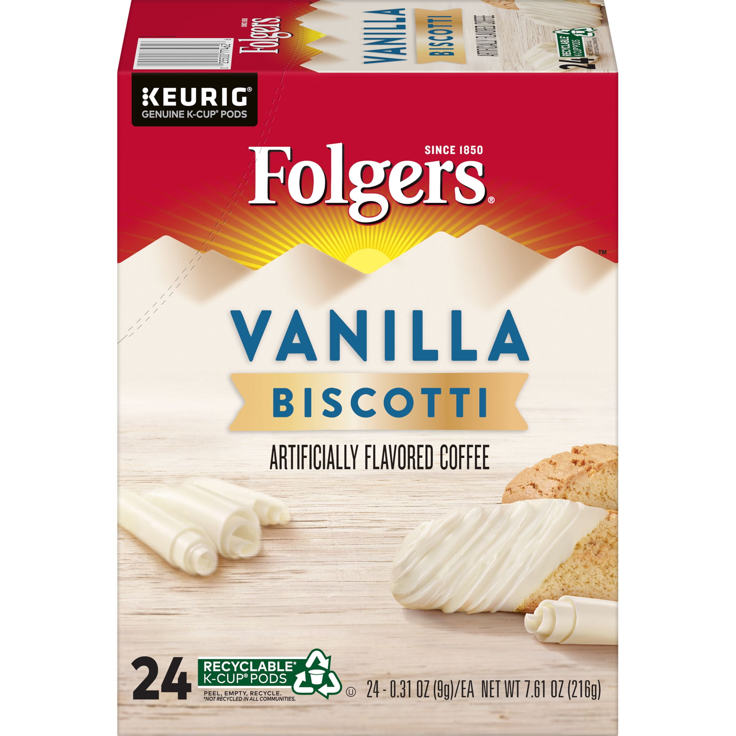 Folgers Vanilla Biscotti Flavored 