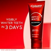 Colgate Optic White Pro Series Whitening Toothpaste with 5% Hydrogen Peroxide, Stain Prevention, 3 Oz Tube