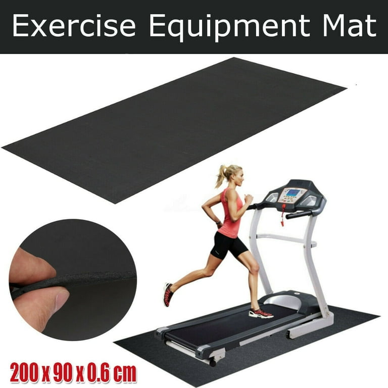 Treadmill Mat For Carpet Fitness Equipment Mat and Floor Protector for Treadmills Exercise Bikes and Accessories 200 90 0.6cm