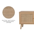 thumbnail image 4 of Mueble de Tv Relan Bombai Café con Puertas de Ratán 160 cm, 4 of 8