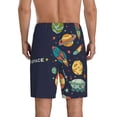 thumbnail image 2 of Balery Space Men's Cotton Knit Pajama Shorts Waistband & Pockets,Short Pajama Pants-Small, 2 of 8