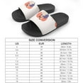 thumbnail image 2 of GZHJMY Stylish Slides for Women Men, Seamless Pattern with Enamored Couple Soft Flexible Slip-on Sandals Slippers, 2 of 7