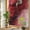 Red, variant on Rainbow Window Privacy Film, Red Marble Static Cling Window Film PVC, Modern Ombre Abstract Ink Painting Art No Glue UV Blocking Glass Covering, Removable Stained Glass Sticker 19.6''x39.3''