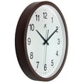 thumbnail image 6 of Infinity Instruments 14" Brown Transitional Analog Display Wall Clock, 6 of 6