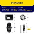 thumbnail image 2 of iPower 6 Inch Inline Booster Duct Fan with Speed Controller, 275 CFM Exhaust Fan HVAC Ventilation Duct Blower for Bathroom, Kitchen, Basement, Attic and Grow Tent, 2 of 7