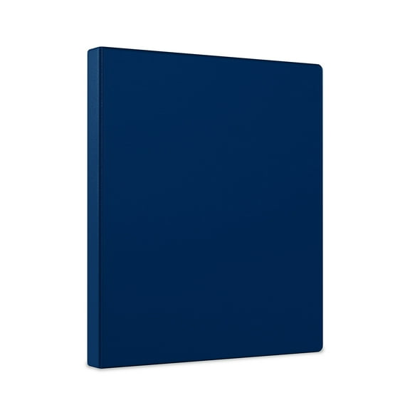 Staples 1/2" 3-Ring Non-View Binders Navy 3/Pack ST26648-CCVS