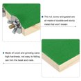thumbnail image 4 of Unique Bargains Wood Bird Perch Stand Parrot Stand Platform Cage Accessory Paw Grinding Clean, Green, 4 of 5