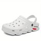 thumbnail image 1 of Zuecos de plataforma sin cordones para hombres y unisex: ¡sandalias huecas antideslizantes para interiores y exteriores!, 1 of 4