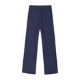 thumbnail image 5 of snilers Girls Boys Dress Pants Mid Waist Straight Leg Pants Kids Formal Trousers with Belt Loops Comfortable Uniform Pants with Pockets Size 7-16 Years, 5 of 7