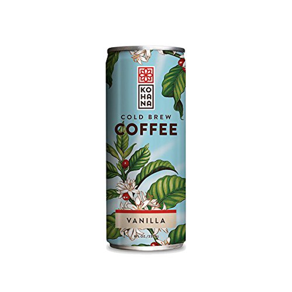 Kohana Cold Brew Coffee Beverage Taihitian Vanilla Case of 12 8