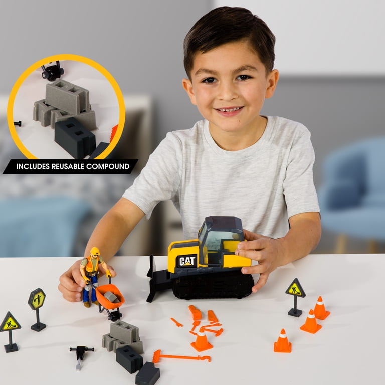 Caterpillar Workforce Bulldozer Construction Playset 23 Pieces photo 5