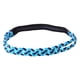 thumbnail image 2 of Bienvenido Hombre Mujer Deportes Gimnasio Yoga Diadema Running Fitness Elástico Doble Trenzado Banda para el sudor Azul, 2 of 4