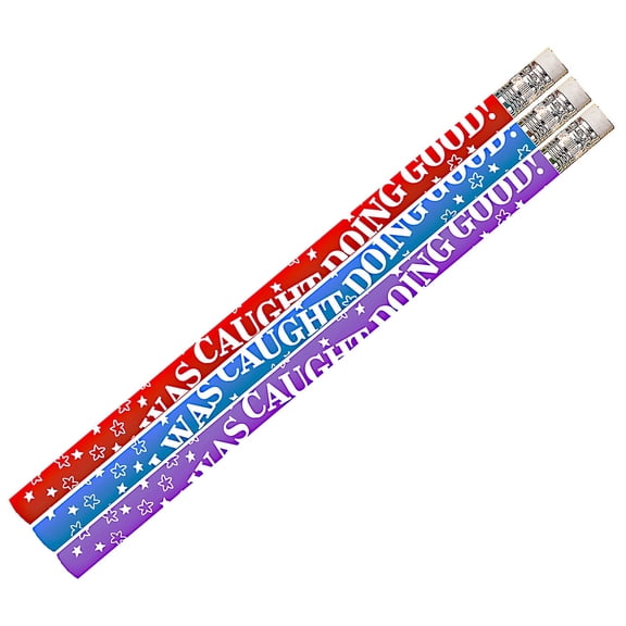 Musgrave Pencil Company I Was Caught Doing Good Motivational Pencils Pack of 12 MUS1418D