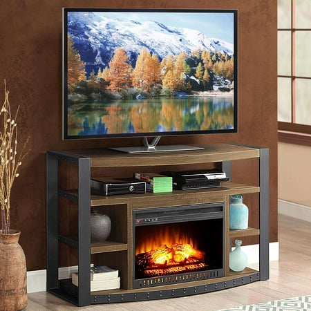 Santa Fe Media Electric Fireplace For Tvs Up To 65 Brown