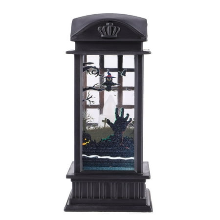 

HEMOTON 1pc Night Lamp Halloween Themed Pattern Wind Lamp Decorative Lantern Home Party Ornament (Ghost Hand Pattern)