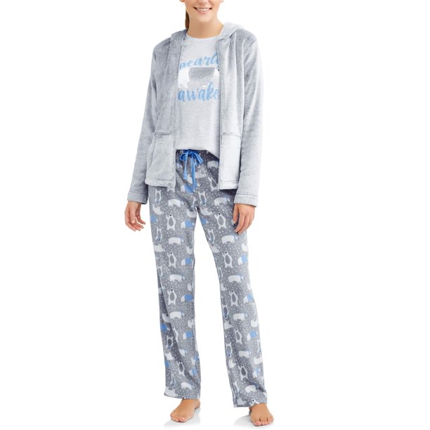 Jammers Women's Bearly Awake 3 PC Lounge Set - Walmart.com