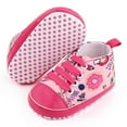 thumbnail image 3 of Baby Boys Girls Lace Up Canvas Crib Shoes Sneaker Toddler Soft Sole First Walkers, 3 of 7
