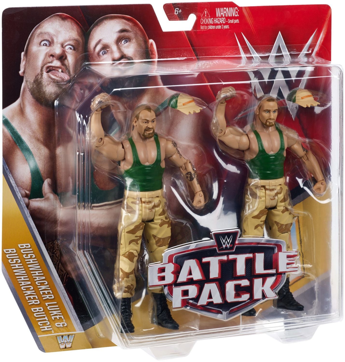 WWE Bushwhacker Butch And Luke 2-Pack Figures