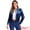 Navy Blue, variant on Stylish Velvet Button-Up Long Sleeve Jacket M Black