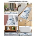 thumbnail image 4 of Ocean Octopus Front Door Mat Blue Yellow Sea Star Shell Coral Gradient Blue Welcome Doormat Indoor Outdoor Entrance Floor Mat Non-Slip Washable Runner Rug for Front Porch Decor 24x71 Inch, 4 of 6