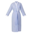 thumbnail image 7 of Aria Women's Lightweight Cotton Woven 52" Long Wrap Sleepwear Robe, Sizes XS-5X, 7 of 7