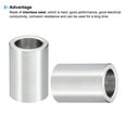 thumbnail image 4 of M8 Stainless Steel Spacers, Metal Spacer Stainless Steel Spacer Screw Standoff for 5/16" or M8 Screw Silver 8.2mm ID x 12mm OD x 20mm L, 4 of 5