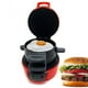 thumbnail image 1 of Electric Burger & Sandwich Maker with Egg Cooker Ring, Small Round Griddle for Breakfast, Hamburgers, Muffins, Croissants, Waffles, 1 of 5