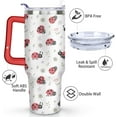thumbnail image 3 of Ladybug Tumbler 40oz With Handle Lid and Straw - Ladybug Gifts for Sloth Lovers Women, Men - Ladybug Coffee Mug Tumbler Metal Insulated Tumblers -Reusable Ladybug Gift Tumblers, 3 of 6