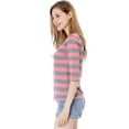 thumbnail image 3 of Disfraz de Día de San Patricio para mujer Allegra K Camiseta ajustada Rosa M, 3 of 7