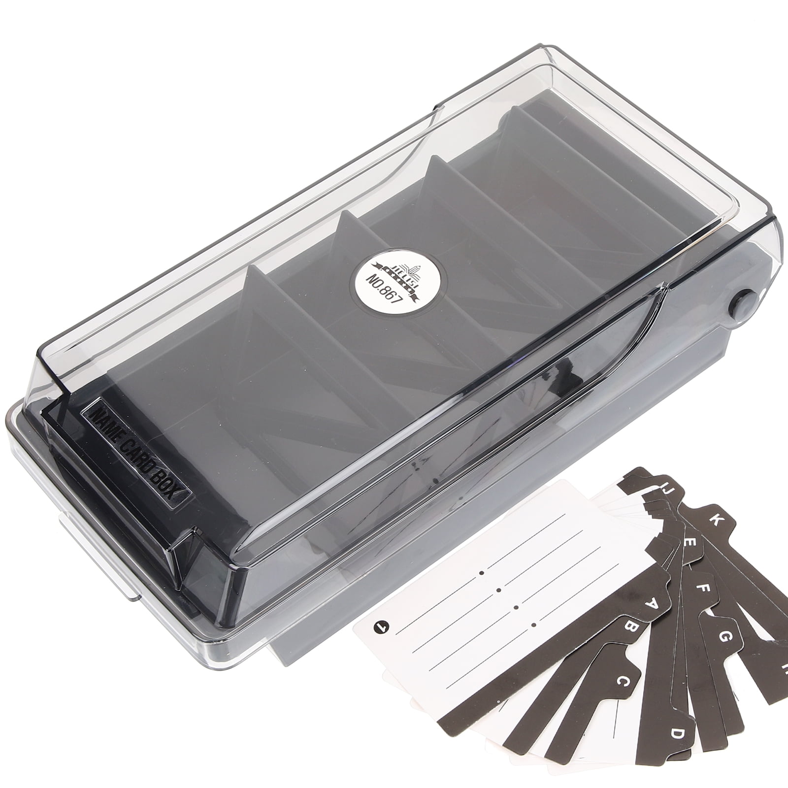 LOLIPPYY Flash Card Organizer 2Pcs Smooth Edges and Tightly Closed Lid