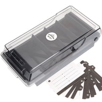 2 PCS Id Card Boxes Index Case Sturdy Holder Business