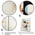 thumbnail image 3 of Designart "Geometric Journey Beige Blue Suprematism II" Abstract Canvas Wall Art, 3 of 5