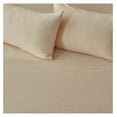 thumbnail image 6 of 4 Piece Jersey Knit Full Cotton Blend Oatmeal Sheet Set | Ultra-Soft T-Shirt Jersey Bedding Sheets & Pillowcases | Heathered, Breathable, All Season Bed Sheets (Full, Oatmeal), 6 of 6