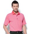 thumbnail image 1 of Monterey Club Men's Pinstripe Jersey Golf Polo Shirt #1660, 1 of 2