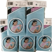SALUX Nylon Japanese Beauty Skin Bath Wash Cloth/Towel - Blue 5 PACK