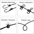 thumbnail image 4 of Tendedero portátil de uso generalizado para viajes, su solución ideal para secar ropa en interiores y exteriores, con ganchos duraderos y diseño antideslizante, elasticidad ajustable para diversas, 4 of 5