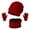 Red, variant on ZSQDM Women or Men Autumn Winter Warm Cute Hat Scarf Gloves Slouchy Three Pieces Winter Snow Knit Cap Screen Mittens Scarves Sets beanie of Men Running Hat Scarf Hat or Gloves Skull Cap