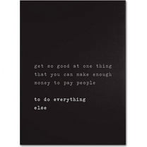 Trademark Fine Art "What's a Motto" Canvas Art by Megan Romo