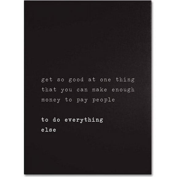 Trademark Fine Art "What's a Motto" Canvas Art by Megan Romo