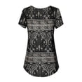 thumbnail image 1 of Femmes T-shirt Col Rond Manches Courtes Top Imprimé Robe T-shirt,, 1 of 6