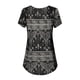 thumbnail image 4 of Camiseta de mujer con cuello redondo, manga corta, camiseta estampada, Jumpingount AP001627-02, 4 of 6