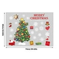 thumbnail image 3 of BNNG Christmas Window Clings Christmas Window Decorations Xmas Window Flakes Christmas Decals for Home Deer Santa Claus and Snowflakes Christmas Window Stickers Ornament, 3 of 3