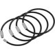 thumbnail image 1 of Llavero grande Cable Alambre JAMW 4 piezas Negro Sencillez, 1 of 4