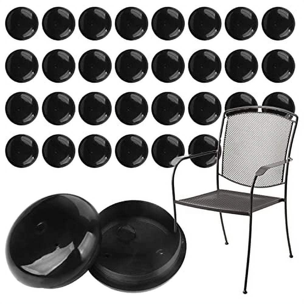CHOK 32 Pack of 1.5 inch Patio Furniture Glides Feet Caps for Wrought Iron Outdoor Furniture Protect Your Floor Surfaces from Scratches Replacement for Eight Chairs Sliders Walmart