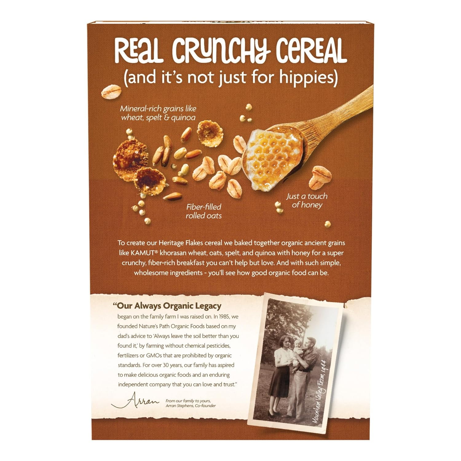 Nature's Path Heritage Flakes Organic Cereal 33.5 oz Pack of 3