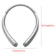 thumbnail image 2 of HBS-910 Auricular Bluetooth CSR Tone Deportes Banda para el cuello Micrófono con cancelación de ruido Auriculares estéreo a prueba de sudor, Plateado Irene Inevent EL2060-01B, 2 of 7