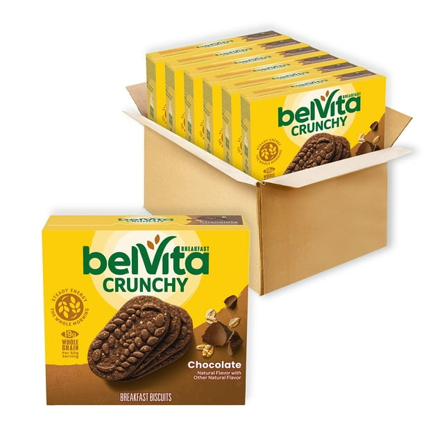 Galletas para el desayuno Belvita sabor chocolate 30 paquetes 6 cajas