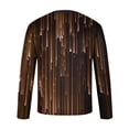 thumbnail image 5 of Blusas y camisas de manga larga con cuello redondo para hombre, blusa informal de manga larga con cuello redondo y estampado., 5 of 5
