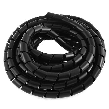 Spiral Wire Wrap - unique bargains wire cable management spiral wrapping band black 14mm 5m